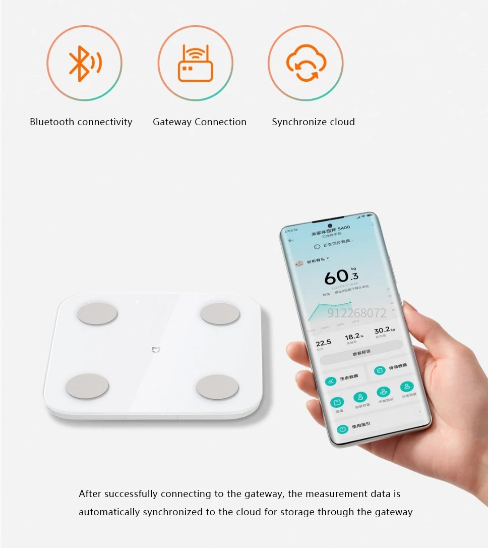 BALANZA CORPORAL XIAOMI INTELIGENTE S400 NUEVA VERSION 2025 - 6