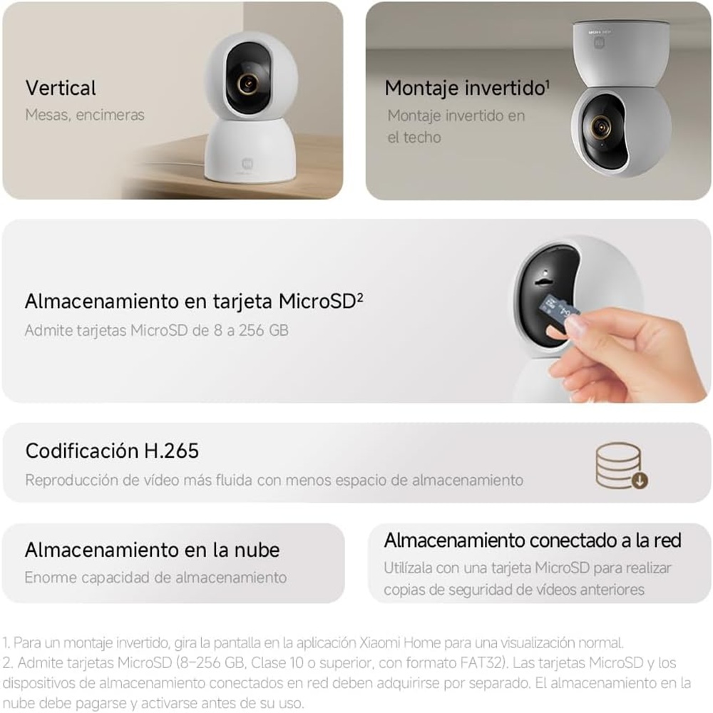 CAMARA DE SEGURIDAD XIAOMI C701 4K ULTRA HD 8MP - BLANCO - 2
