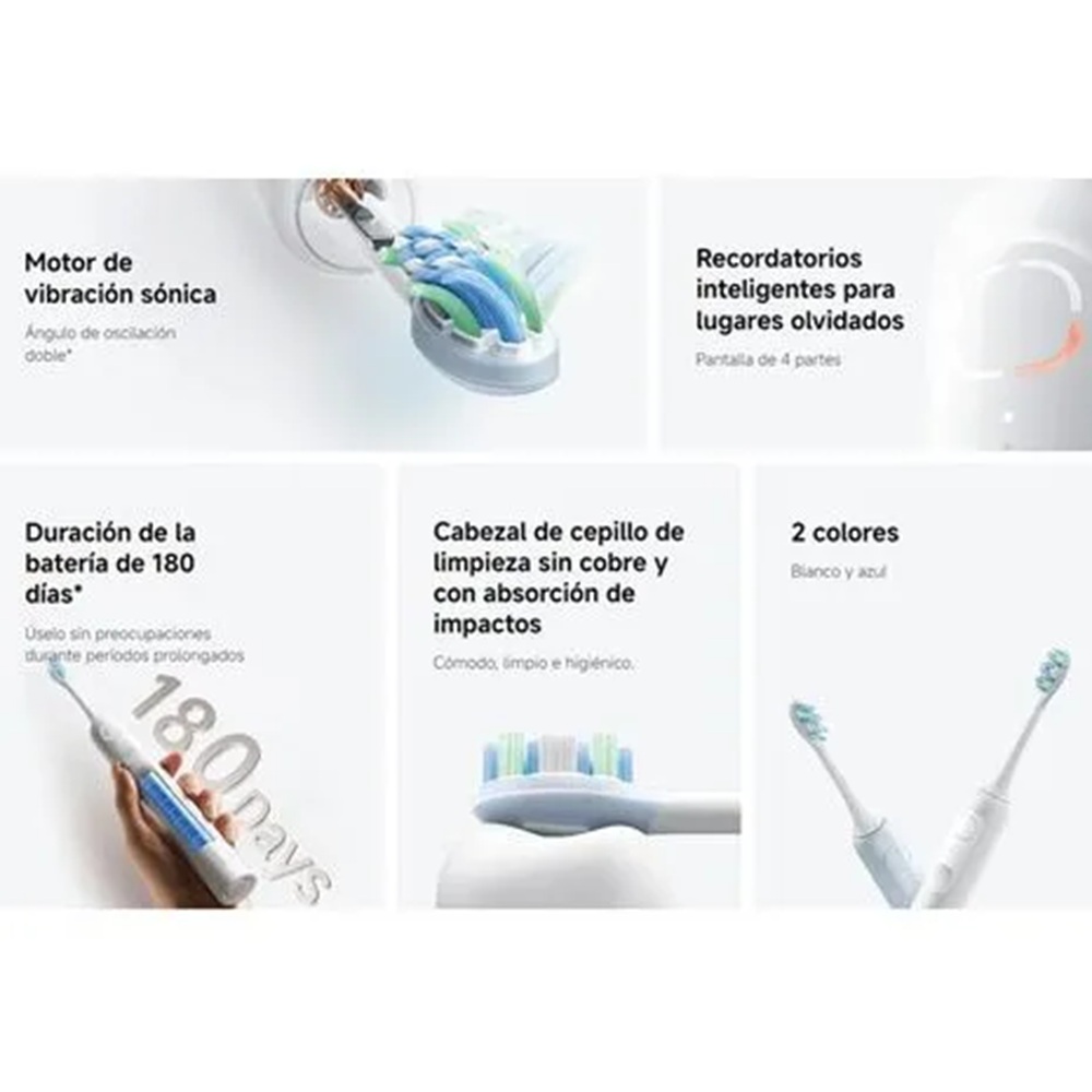 CEPILLO ELÉCTRICO XIAOMI OSCILLATION ELECTRIC TOOTHBRUSH - AZUL - 2