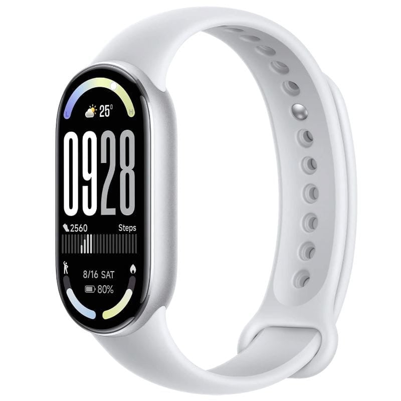 PULSERA XIAOMI SMART BAND 10, AMOLED, 60 HZ, 5ATM - PLATEADO - 1