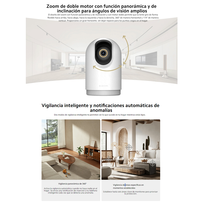 CAMARA DE SEGURIDAD XIAOMI C500 PRO 3K WI-FI DUAL ALEXA - 3