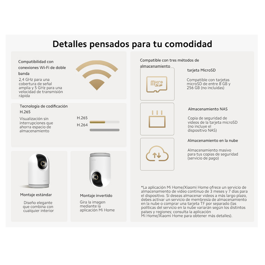 CAMARA DE SEGURIDAD XIAOMI C500 PRO 3K WI-FI DUAL ALEXA - 4