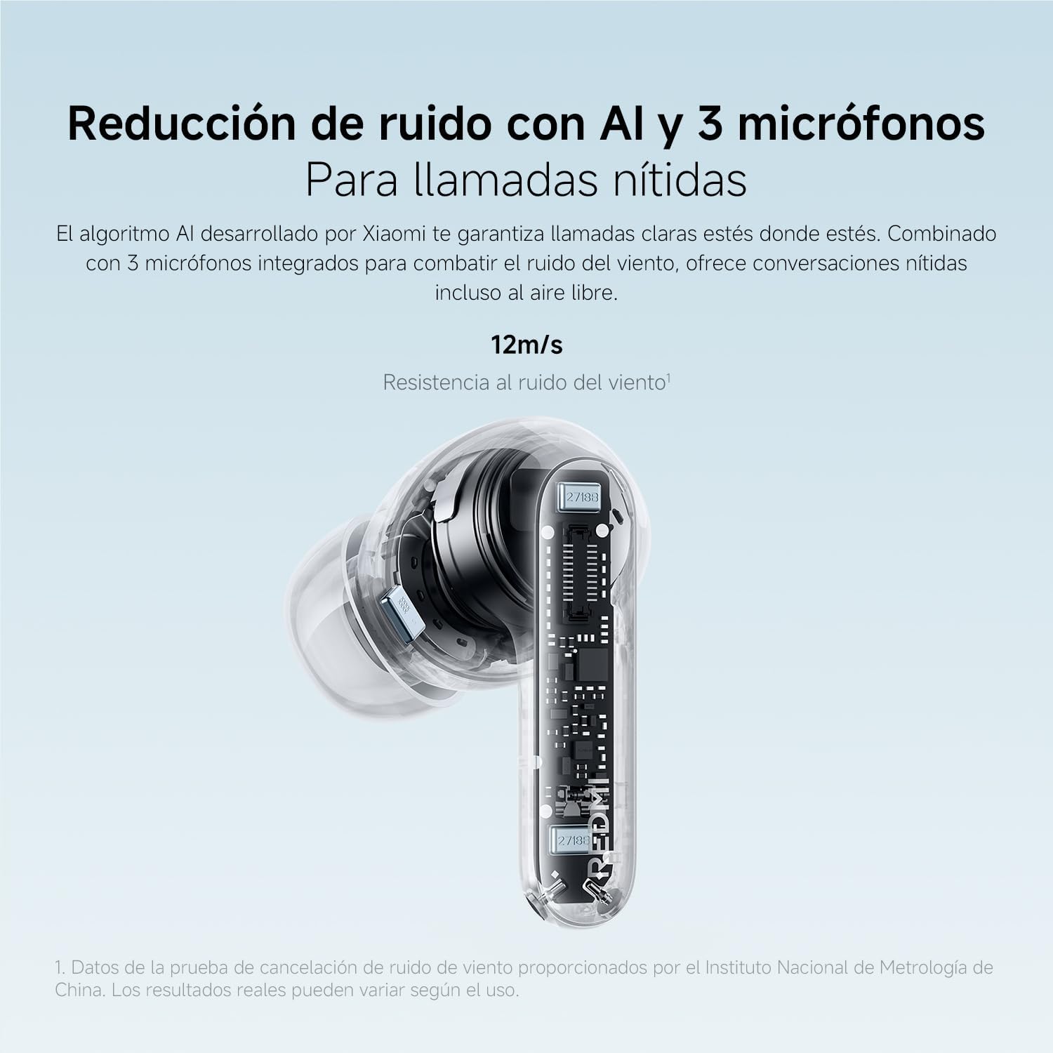 AUDIFONOS XIAOMI REDMI BUDS 8 PRO, CANCELACIÓN DE RUIDO HI RES - BLANCO - 3
