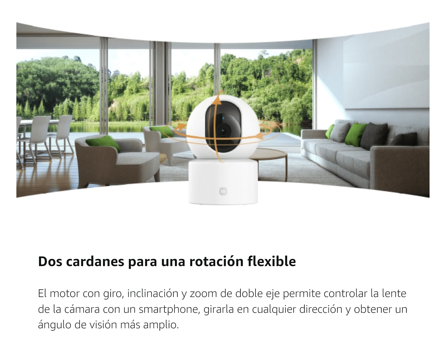 CAMARA DE SEGURIDAD XIAOMI GIRATORIA 360° 2K 3MP C301 - BLANCO - 4