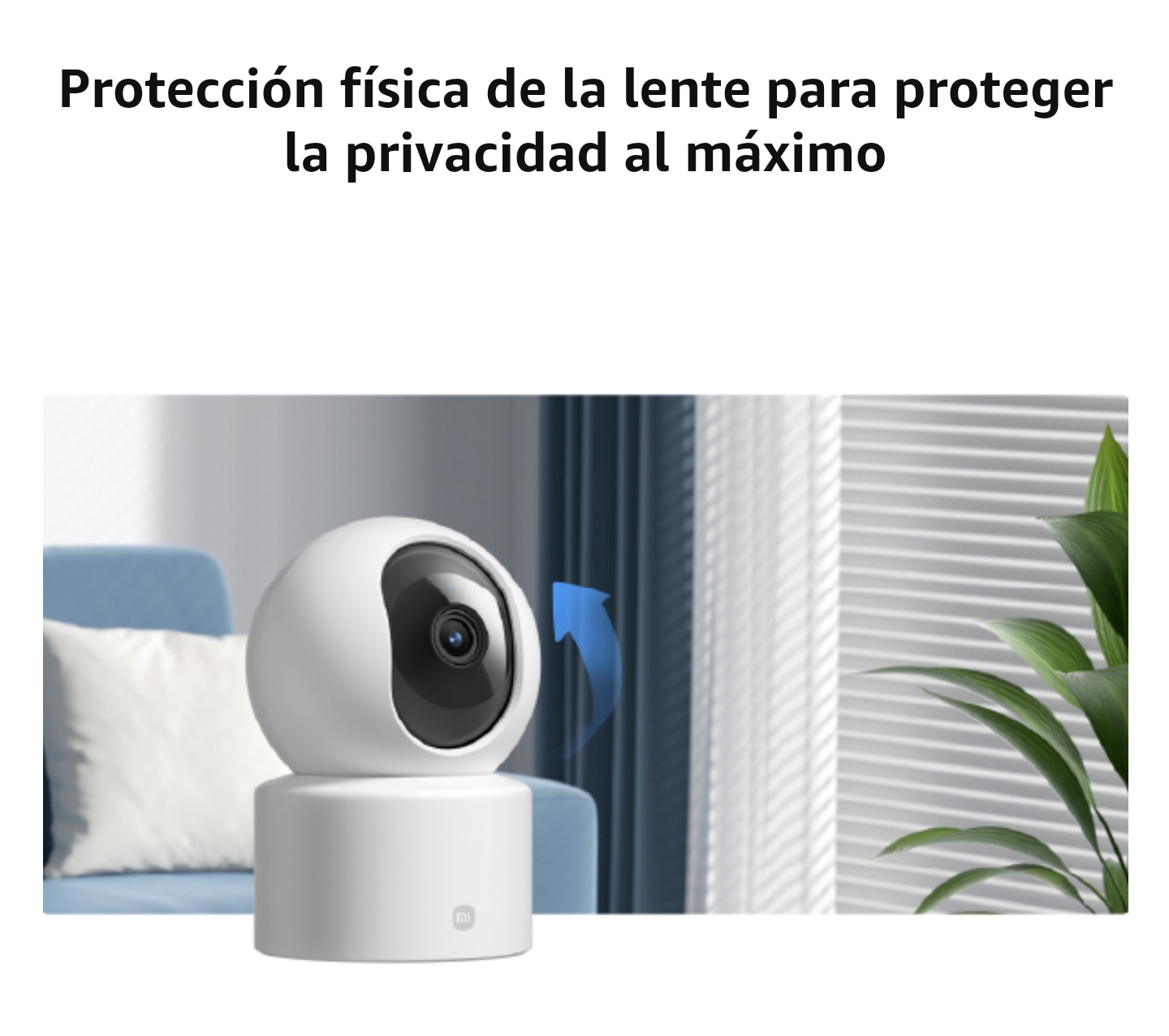CAMARA DE SEGURIDAD XIAOMI GIRATORIA 360° 2K 3MP C301 - BLANCO - 5
