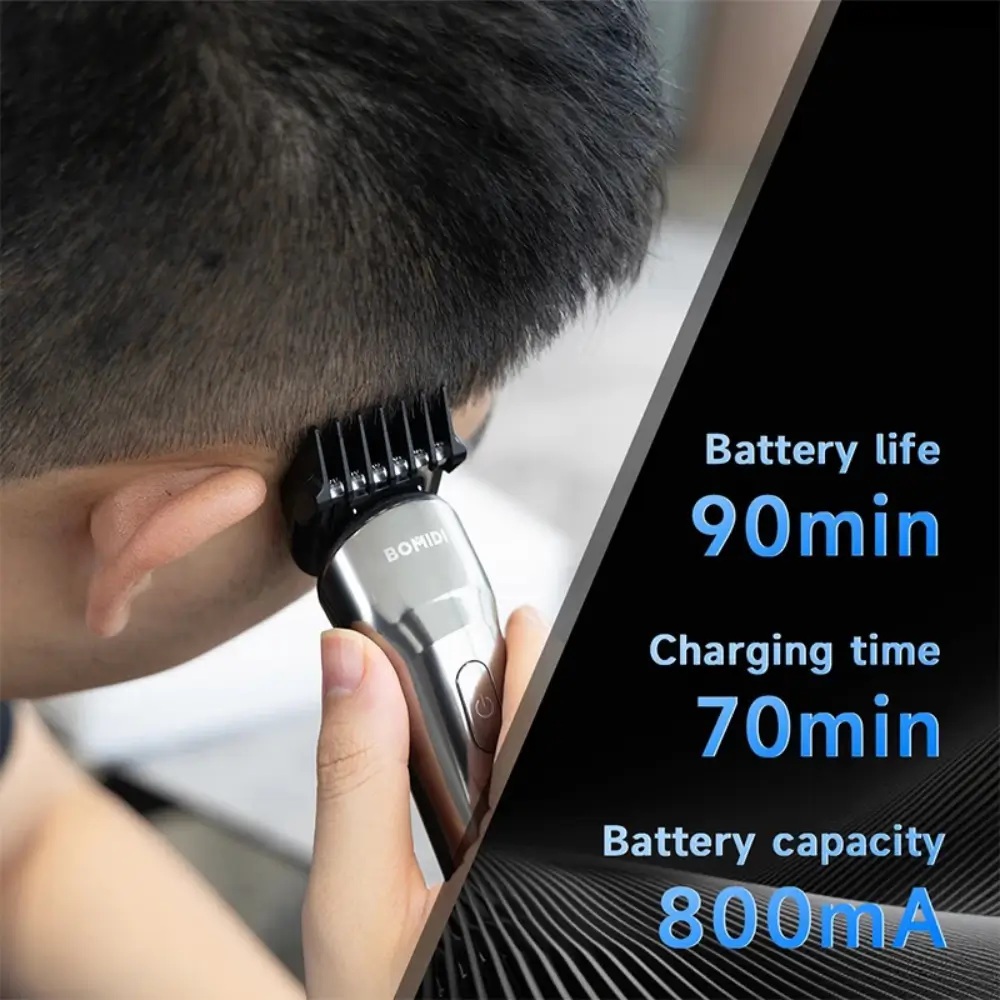 CORTADORA DE CABELLO BOMIDI INALAMBRICO 800MHA - 3