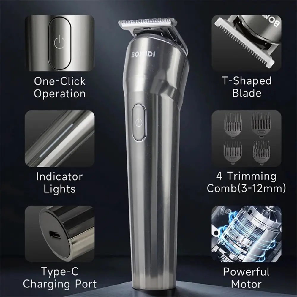 CORTADORA DE CABELLO BOMIDI INALAMBRICO 800MHA - 4