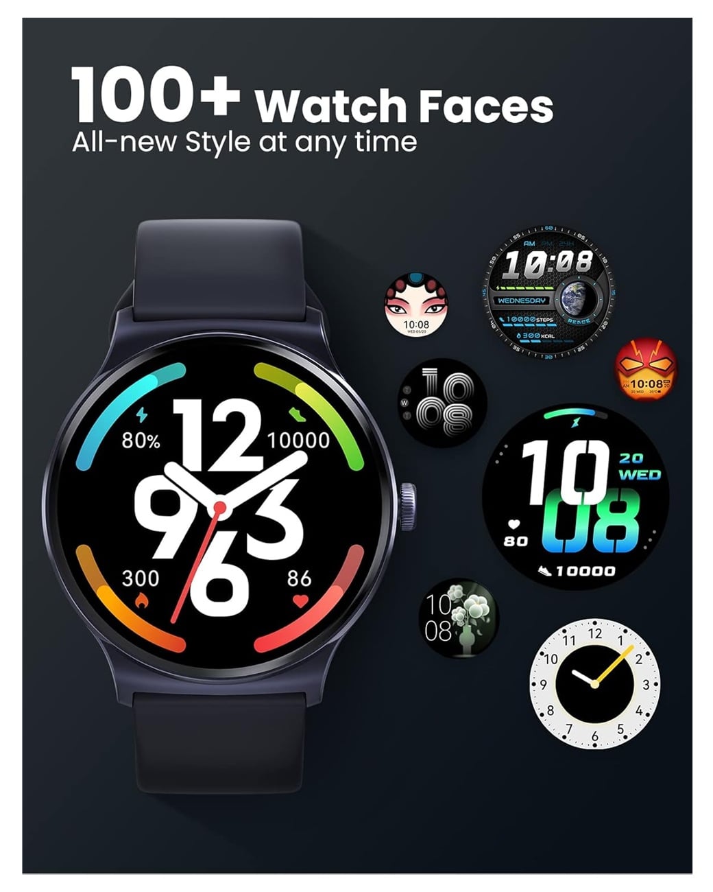 RELOJ INTELIGENTE HAYLOU SOLAR LITE, PANTALLA 1,38 UNISEX, SPO2, MONITOR DE SALUD, IP68- NEGRO - 4