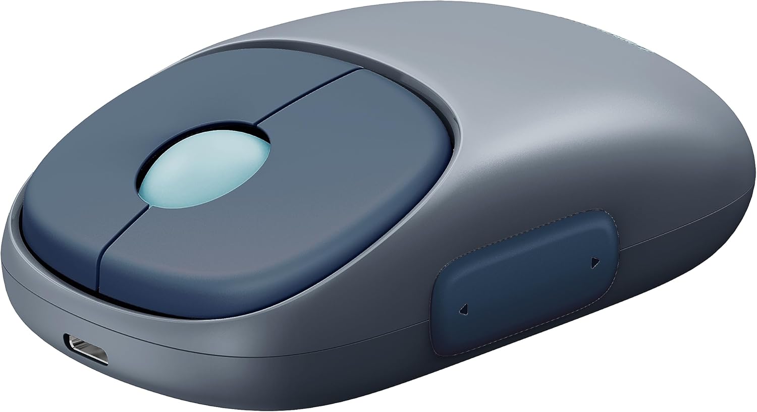 MOUSE UGREEN FUN+RATÓN RECARGABLE 2.4G Y BLUETOOTH- BLUE AZUL - 1