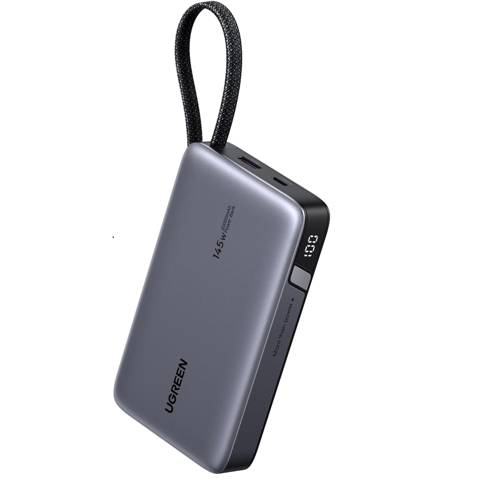 POWER BANK UGREEN 20000MAH 145W CABLE INTEGRADO LED DISPLAY PB551 - 1
