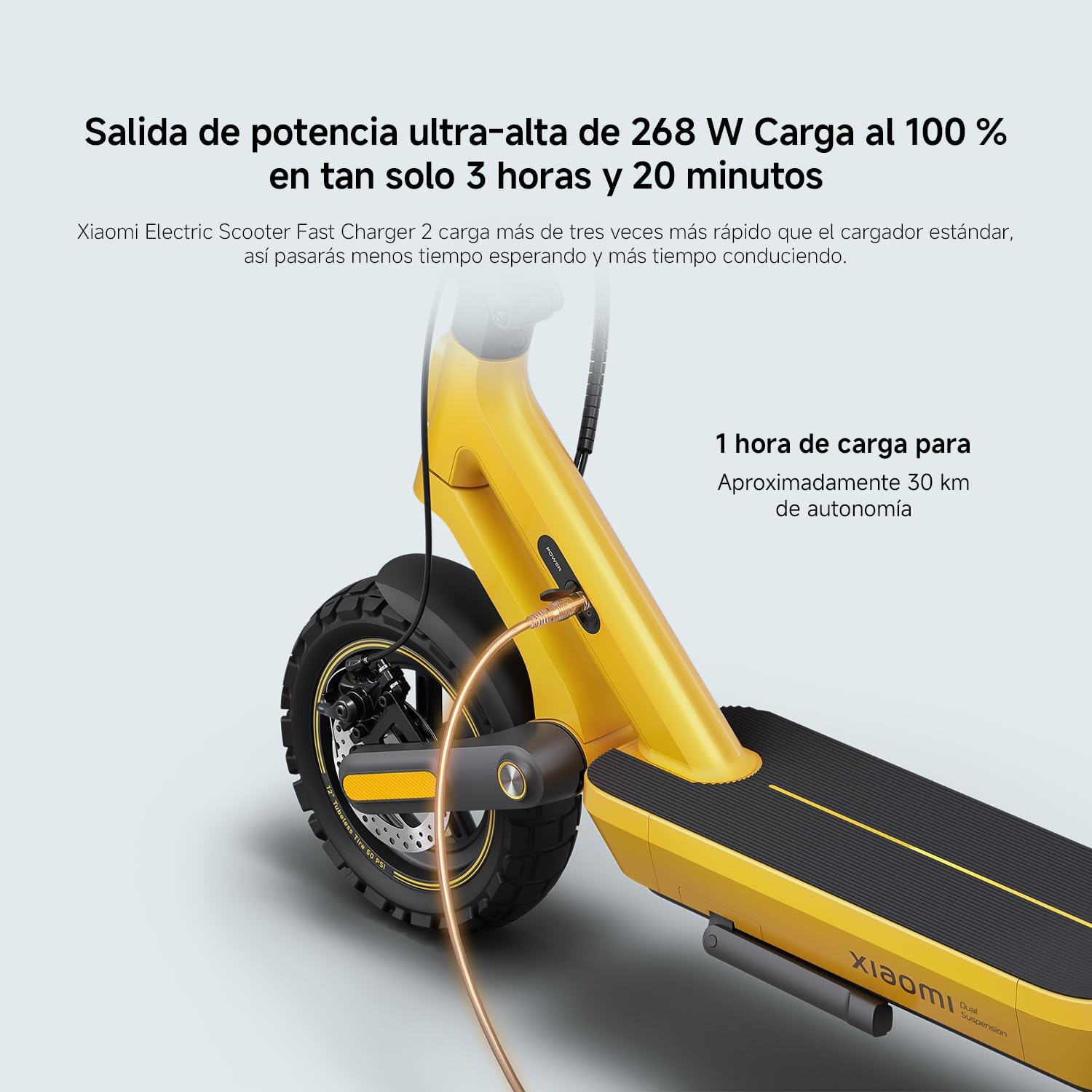 CARGADOR DE SCOOTER XIAOMI 2 CARGA RAPIDA 268W 53.6V - NEGRO - 3