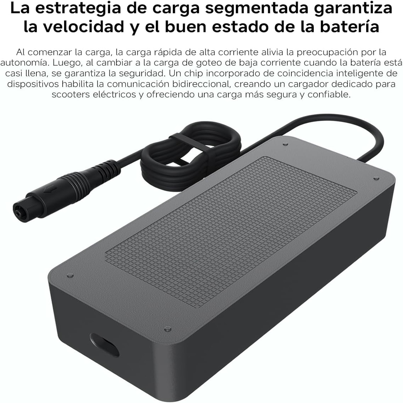 CARGADOR DE SCOOTER XIAOMI 2 CARGA RAPIDA 268W 53.6V - NEGRO - 4