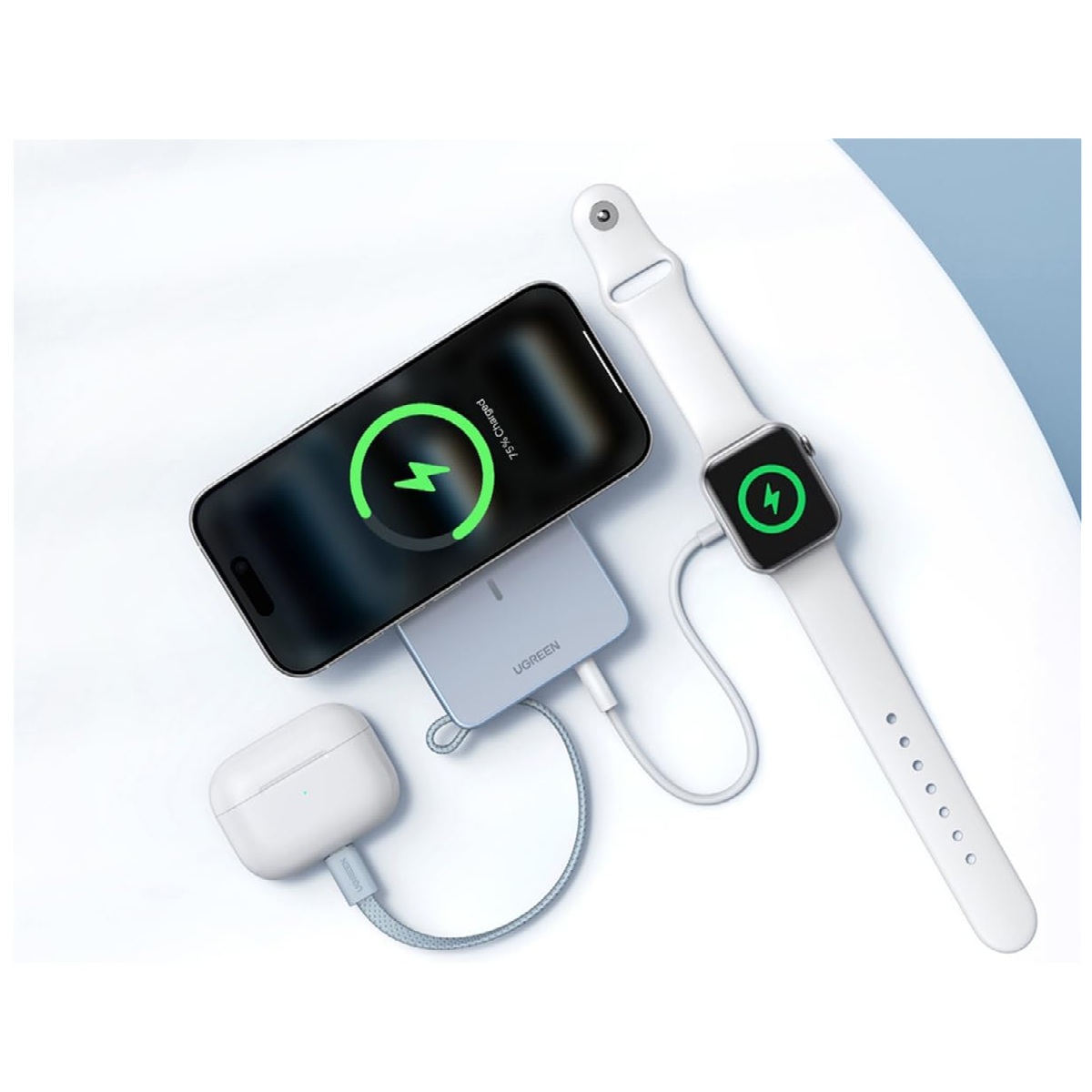 POWER BANK UGREEN MAGFLOW 10000MHA INALÁMBRICA QI2 PB773 25W - 4