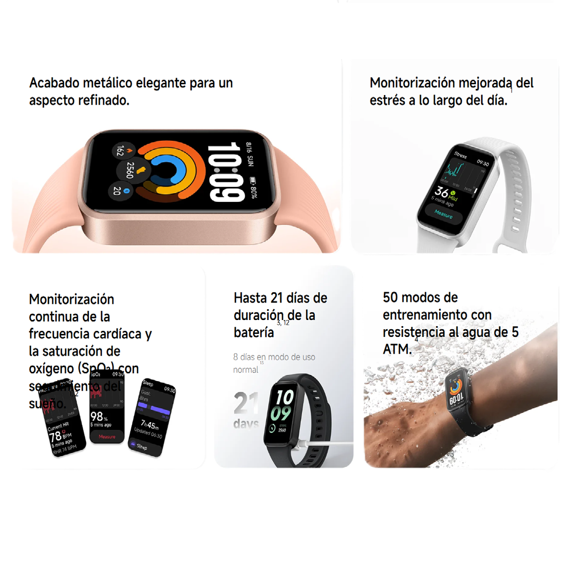 SMART BAND XIAOMI 11 ACTIVE PULSERA DEPORTIVA FRECUENCIA CARDIACA SP02 - 2