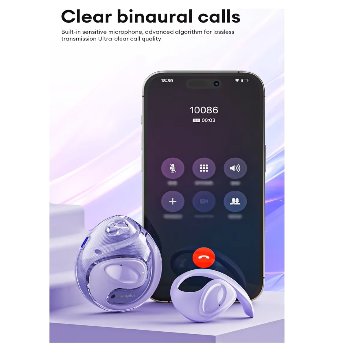 AUDÍFONOS INALÁMBRICOS LENOVO X15 PRO II THINKPLUS BLUETOOTH 5.4 - PURPURA - 6