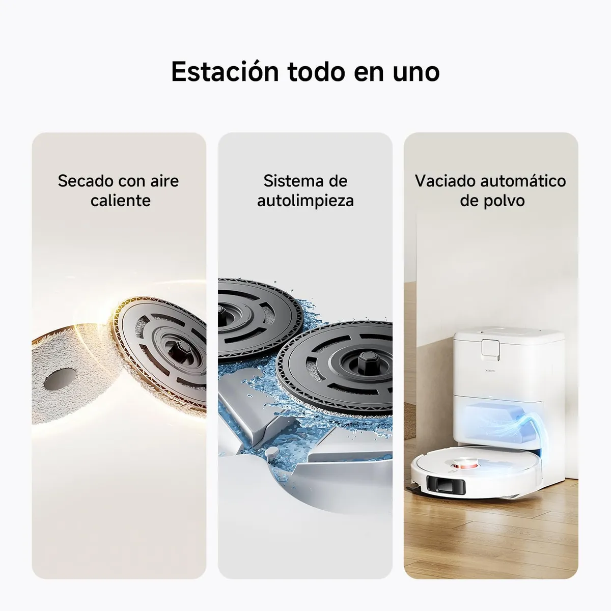 ROBOT ASPIRADOR XIAOMI H50 PRO BRAZO EXTENDIBLE - BLANCO - 4