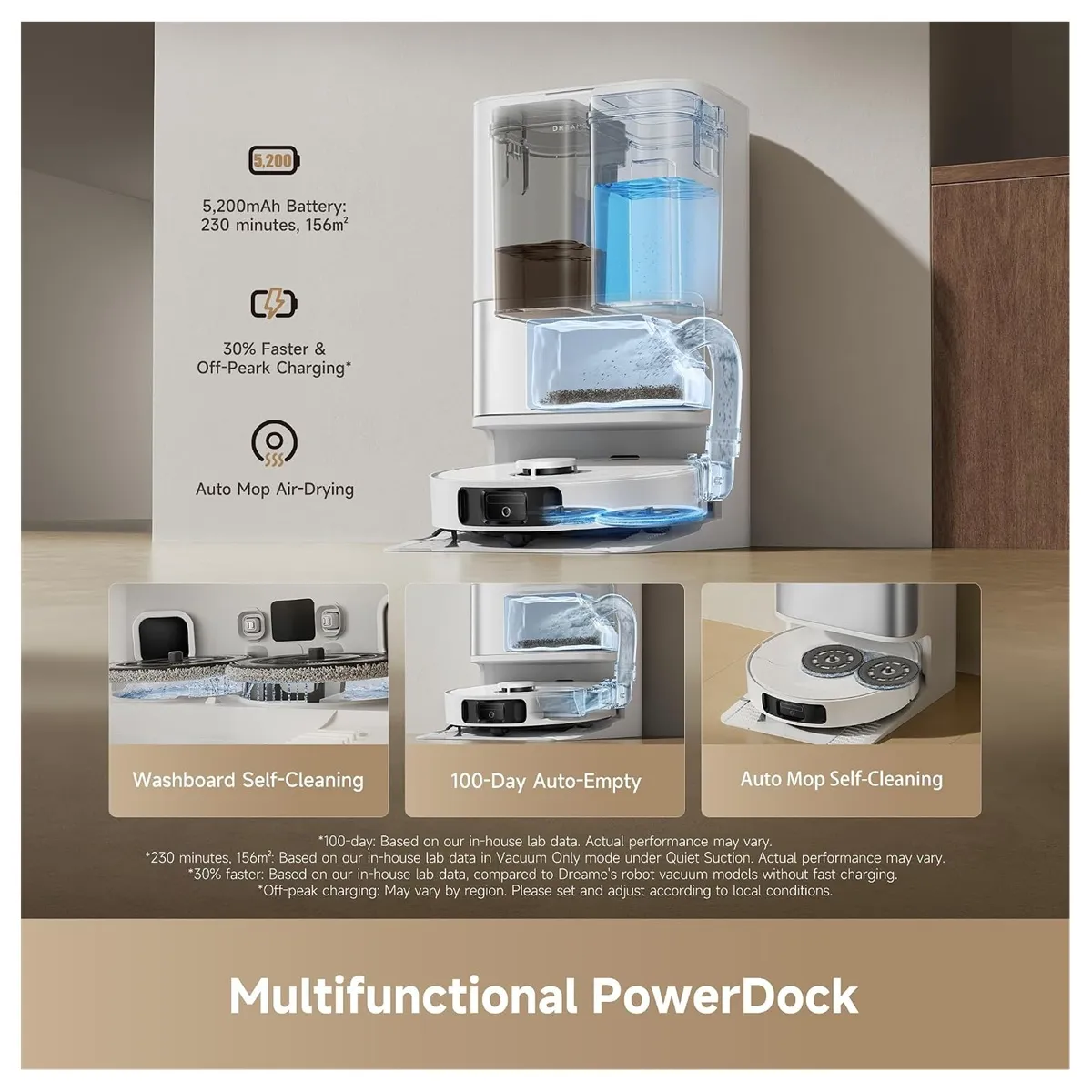 ASPIRADORA ROBOT DREAME VACUUM D30 ULTRA, AUTOLIMPIEZA,25000PA, ELEVACION MOPAS - 2