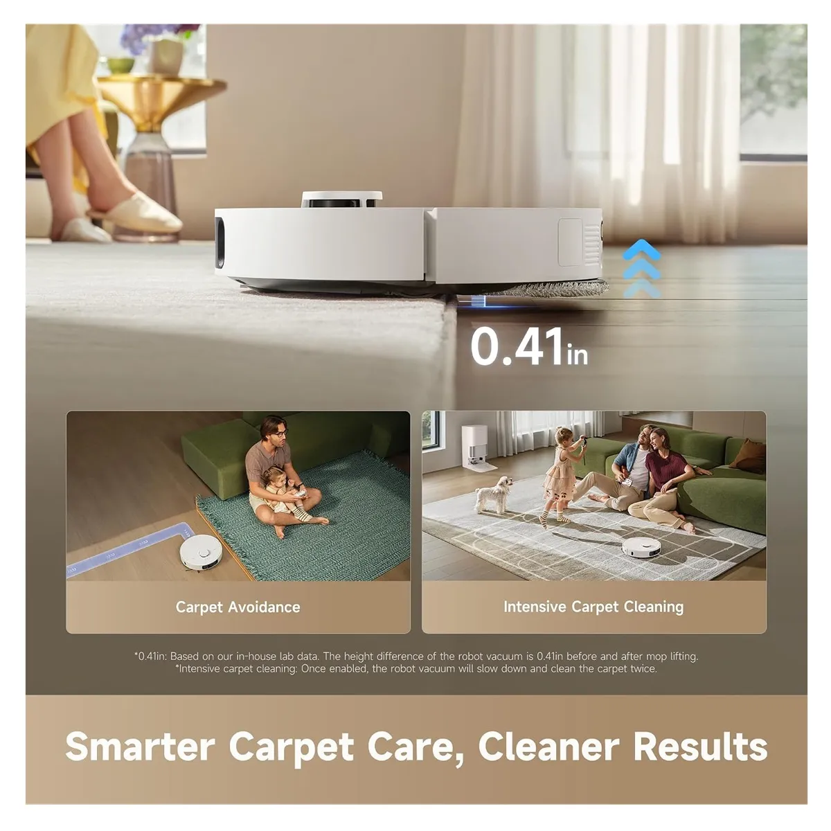 ASPIRADORA ROBOT DREAME VACUUM D30 ULTRA, AUTOLIMPIEZA,25000PA, ELEVACION MOPAS - 3