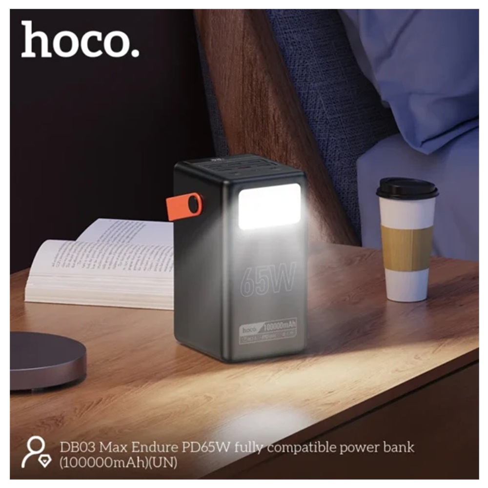 POWER BANK HOCO COLOSAL 100,000 MHA 65W CARGA RAPIDA DB03 MAX - 4