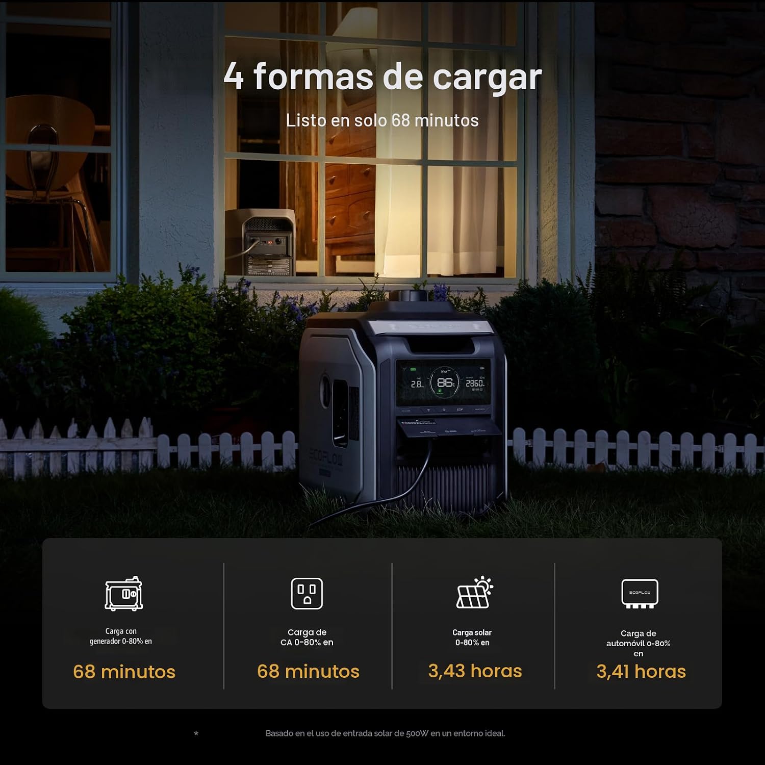 ECOFLOW DELTA 3 MAX, BATERÍA 2048 WH, 2400W X-BOOST DE 3400W - 9
