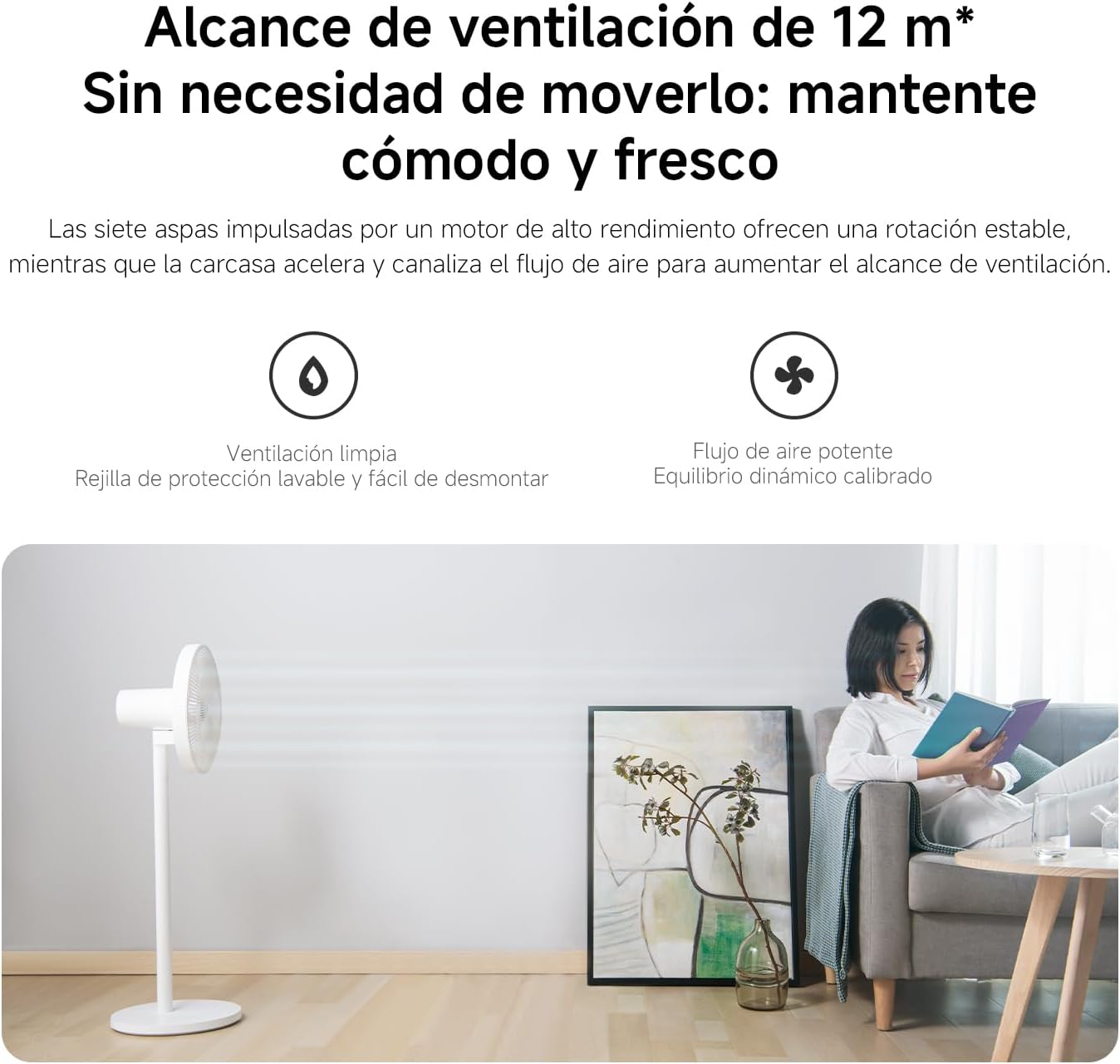 VENTILADOR INTELIGENTE XIAOMI MI SMART SANTINDG FAN 2 LITE WIFI - 5