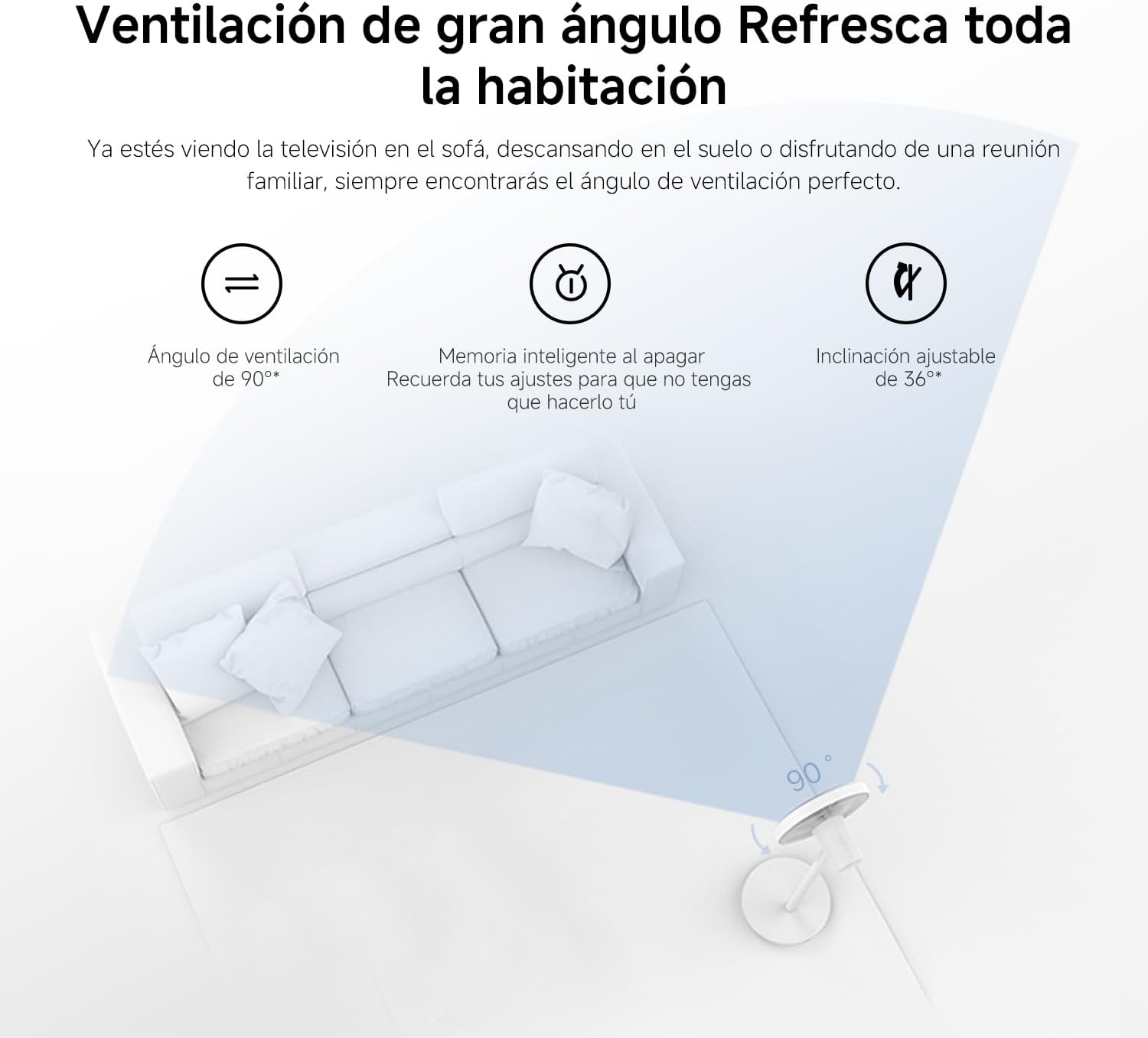 VENTILADOR INTELIGENTE XIAOMI MI SMART SANTINDG FAN 2 LITE WIFI - 6