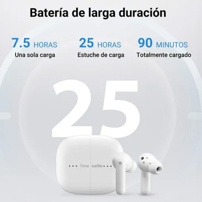 AURICULARES TRADUCTORES TIMEKETTLE M3 CON INTELIGENCIA ARTIFICIAL – BLANCO - 3