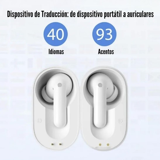 AURICULARES TRADUCTORES TIMEKETTLE M3 CON INTELIGENCIA ARTIFICIAL – BLANCO - 4