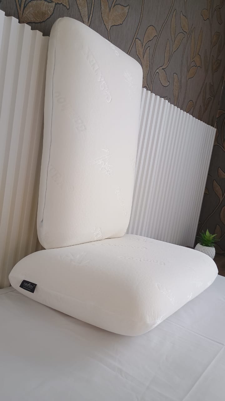 ALMOHADA VISCOELÁSTICA CASATEX MEMORY FOAM CON FUNDA DE BAMBÚ BLANCO 40 X 60 CM - 7