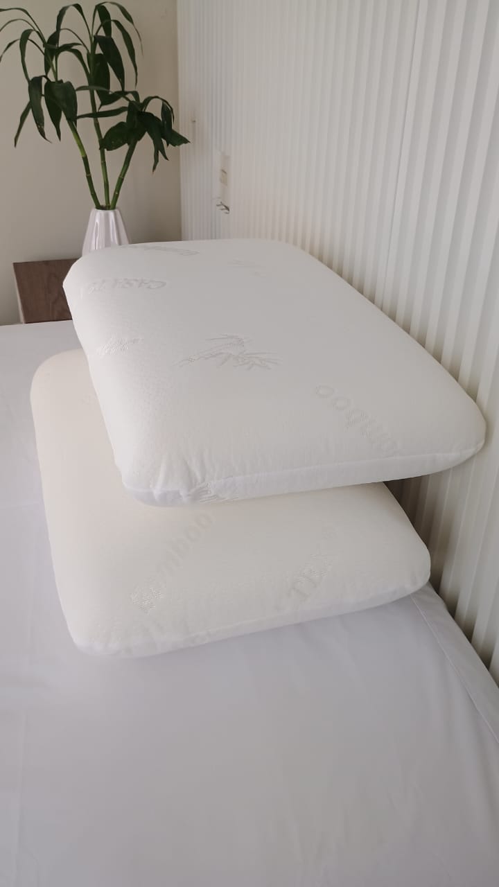 ALMOHADA VISCOELÁSTICA CASATEX MEMORY FOAM CON FUNDA DE BAMBÚ BLANCO 40 X 60 CM - 8