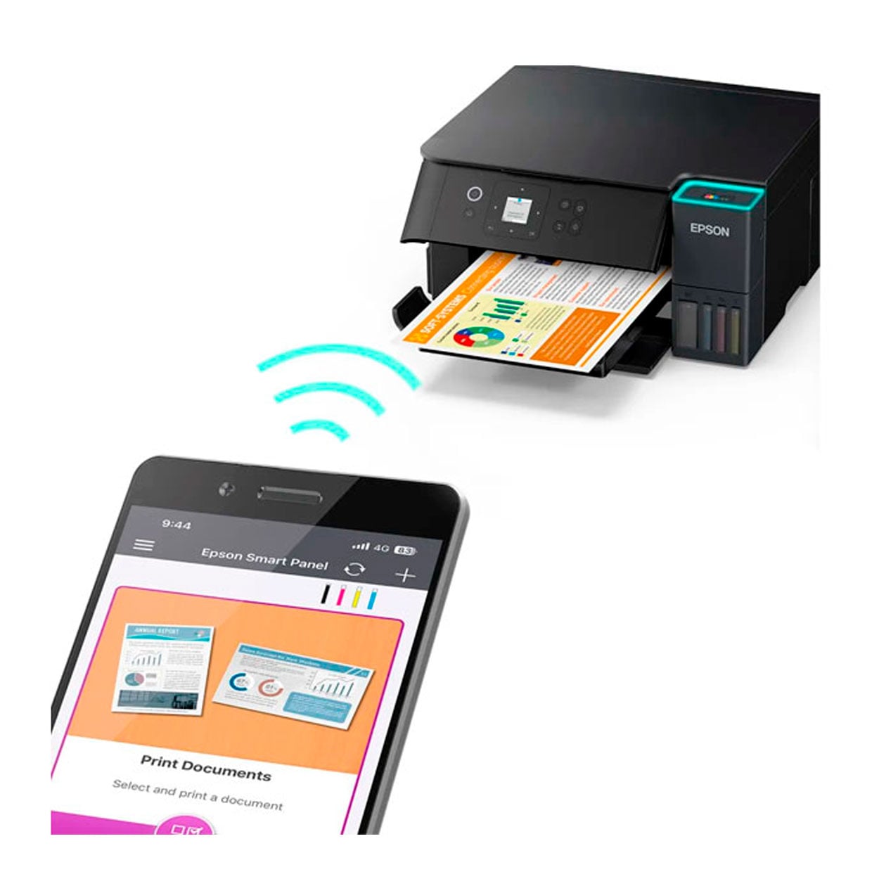 IMPRESORA MULTIFUNCIONAL EPSON ECOTANK L4360 WIFI DÚPLEX DE TINTA CONTINUA - 4