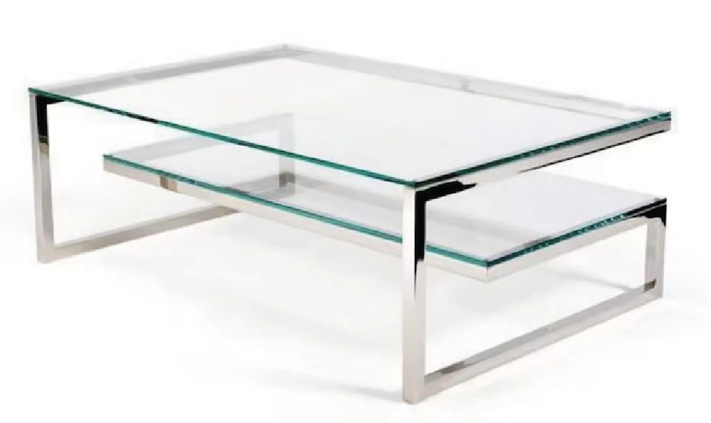 MESA DE CENTRO DIAMOND ACERO INOXIDABLE - 1