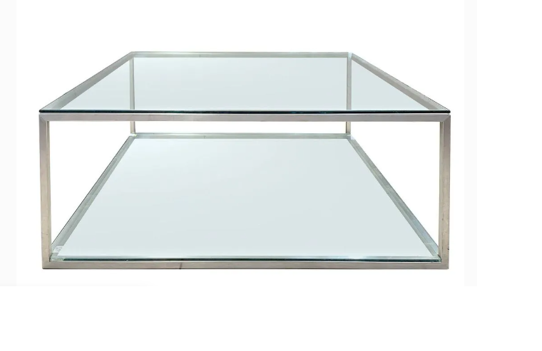 MESA DE CENTRO CUZCO ACERO INOXIDABLE  CUADRADO 1.0 M - 1