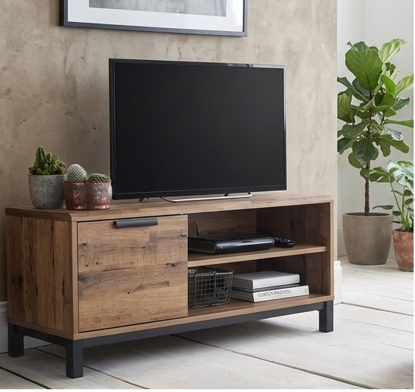 MUEBLE PARA TV 55' MODERNO OLSO MARRON | DABUILDINGSER - 1