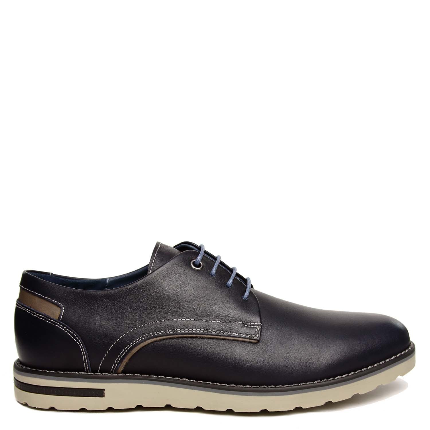 ZAPATO CASUAL DE CABALLERO EN CUERO 100% – MODELO H-2477 PULL UP COLOR AZUL MARINO - 2