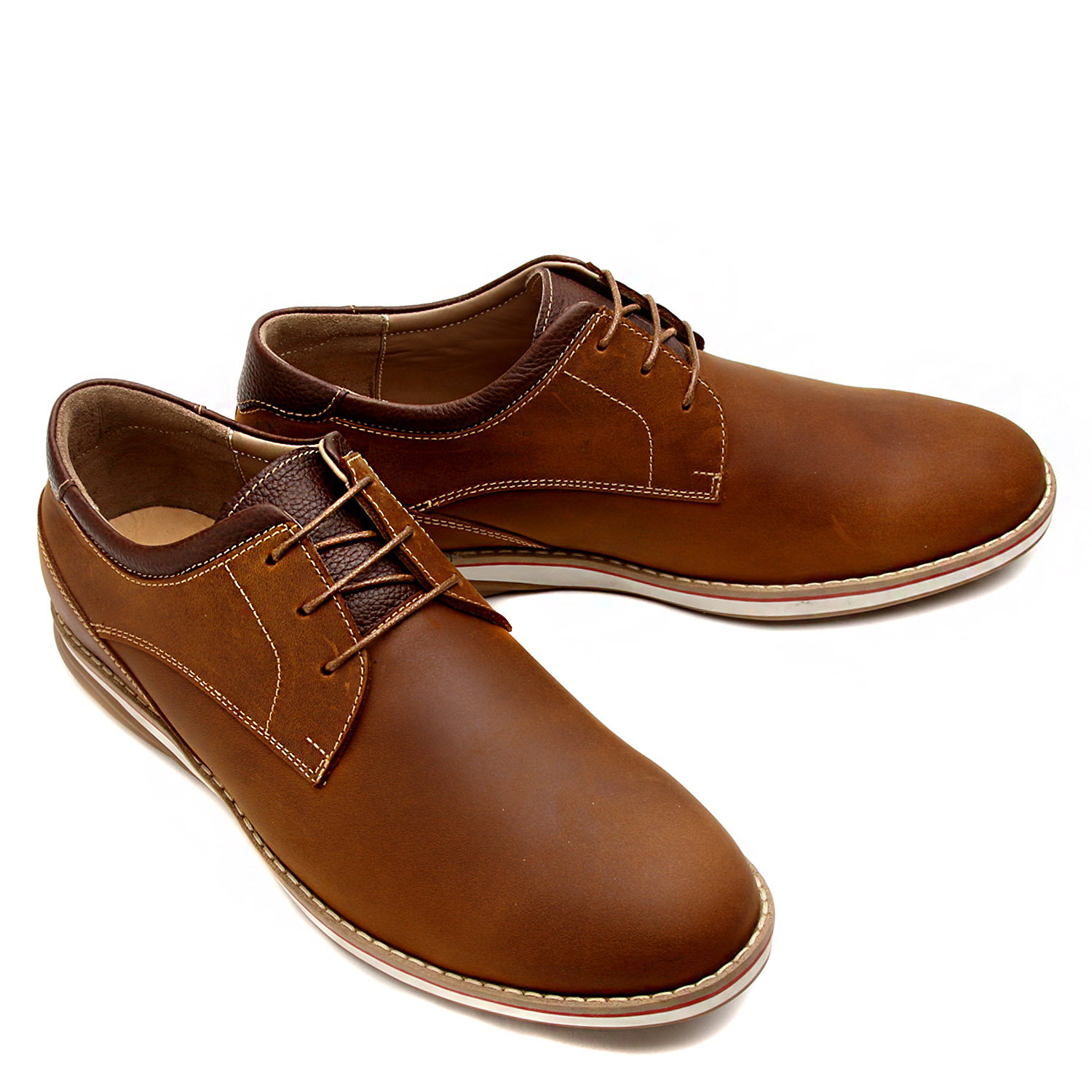 ZAPATO CASUAL HANOVER DE CUERO 100% – MODELO H-2470 CERATO COLOR HABANO - 5