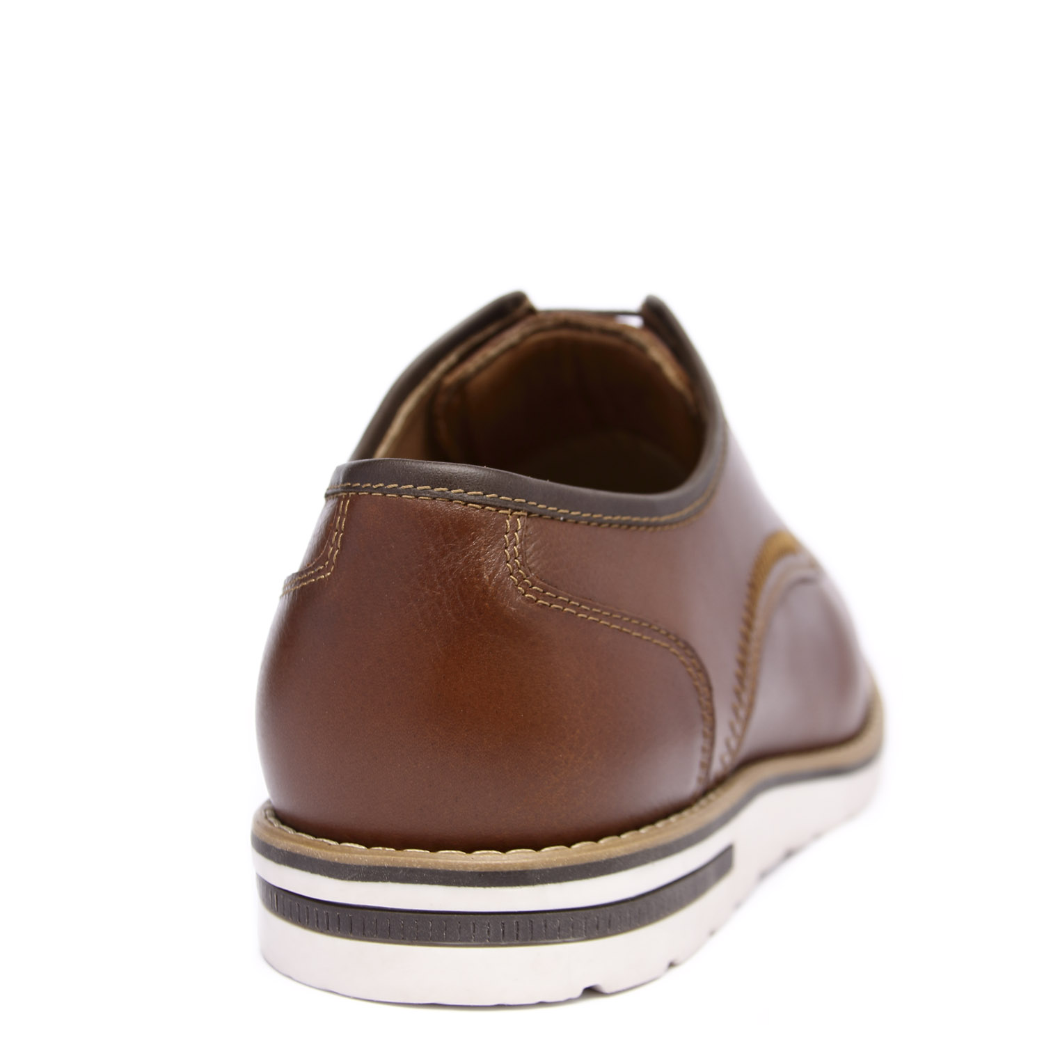 ZAPATO CASUAL HANOVER EN CUERO 100% – MODELO H-2473 PULL UP COLOR HABANO - 4