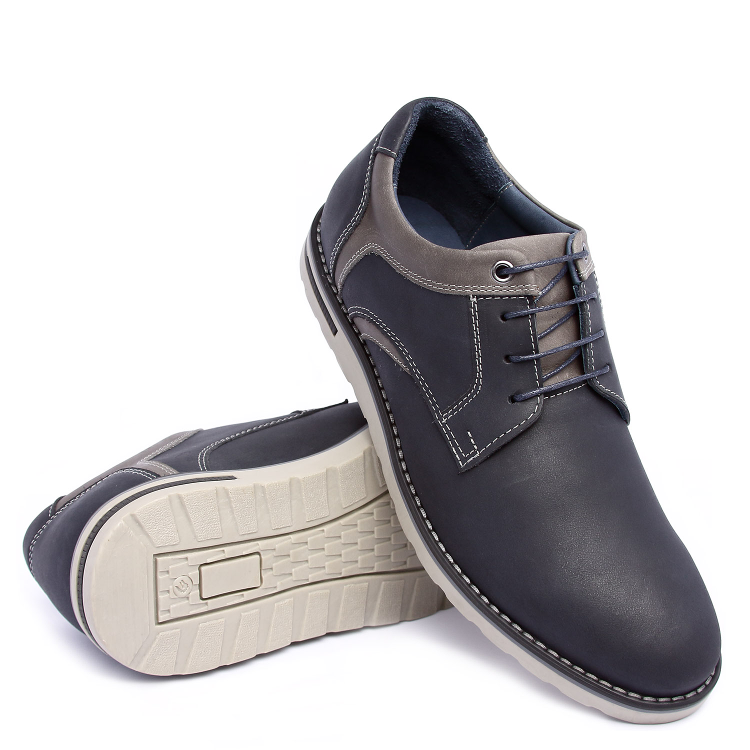 ZAPATO CASUAL HANOVER EN CUERO 100% – MODELO H-2471 EVEREST COLOR AZUL - 5