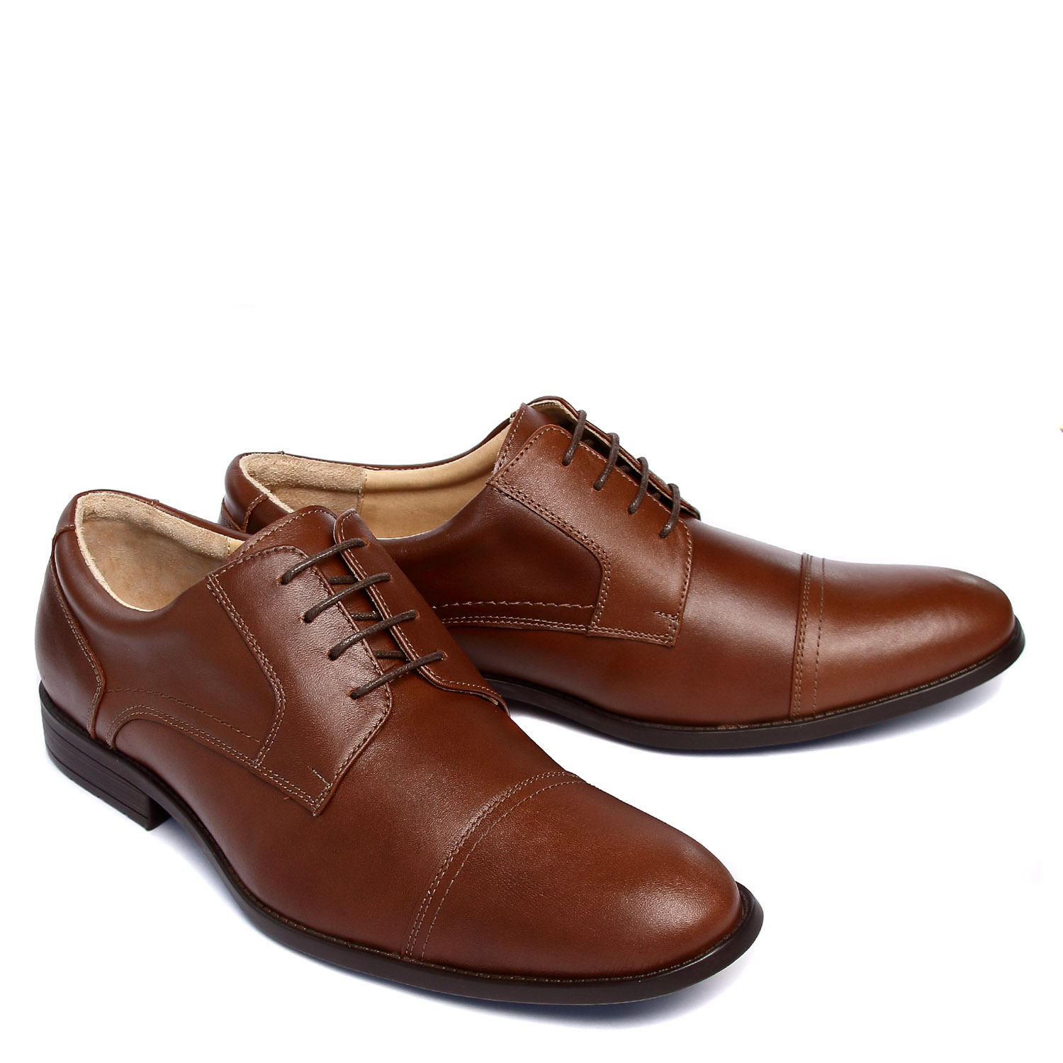 ZAPATO DE VESTIR CASUAL HANOVER EN CUERO 100% – MODELO H-1850 NEW AGRESTE COLOR CASTAÑO - 3