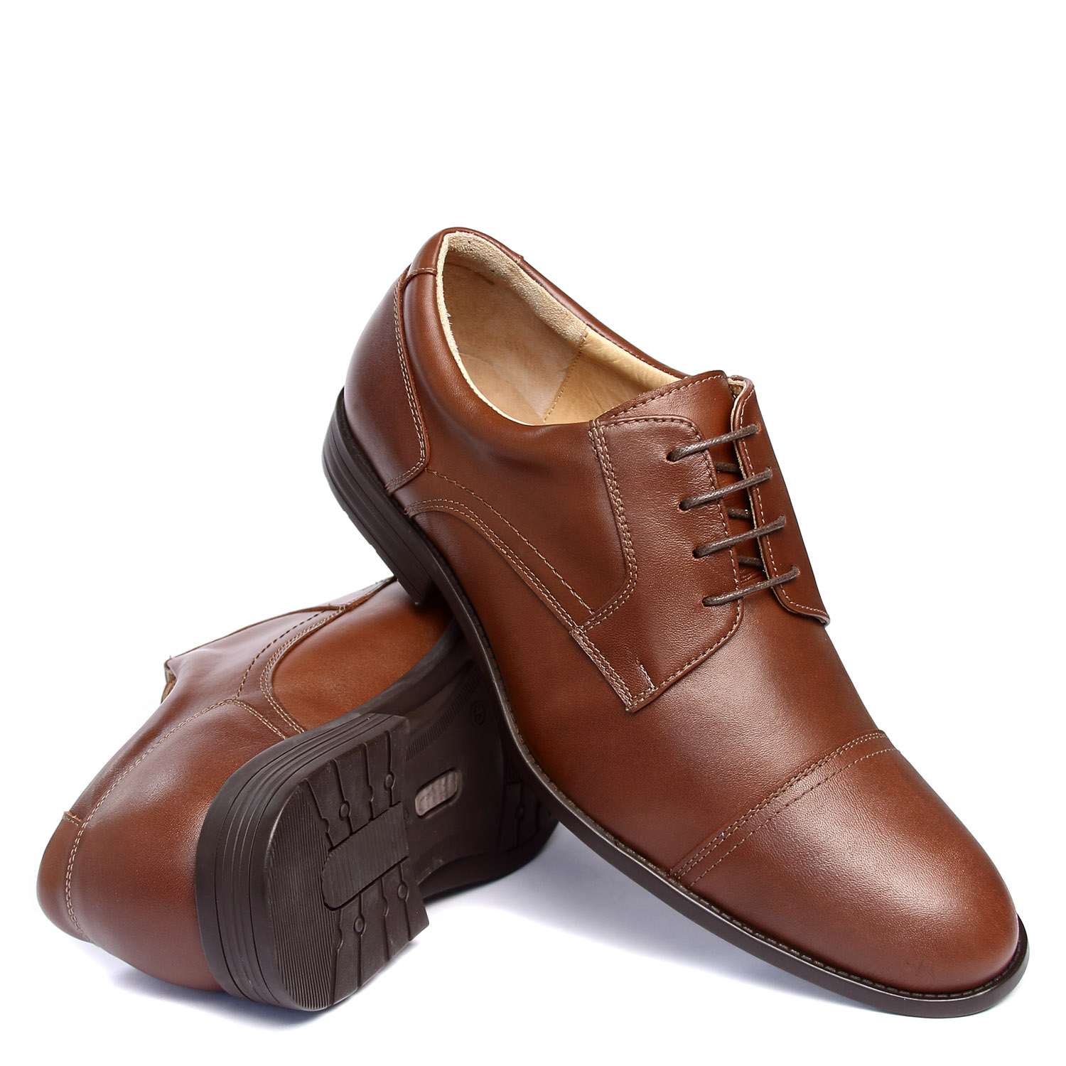 ZAPATO DE VESTIR CASUAL HANOVER EN CUERO 100% – MODELO H-1850 NEW AGRESTE COLOR CASTAÑO - 4