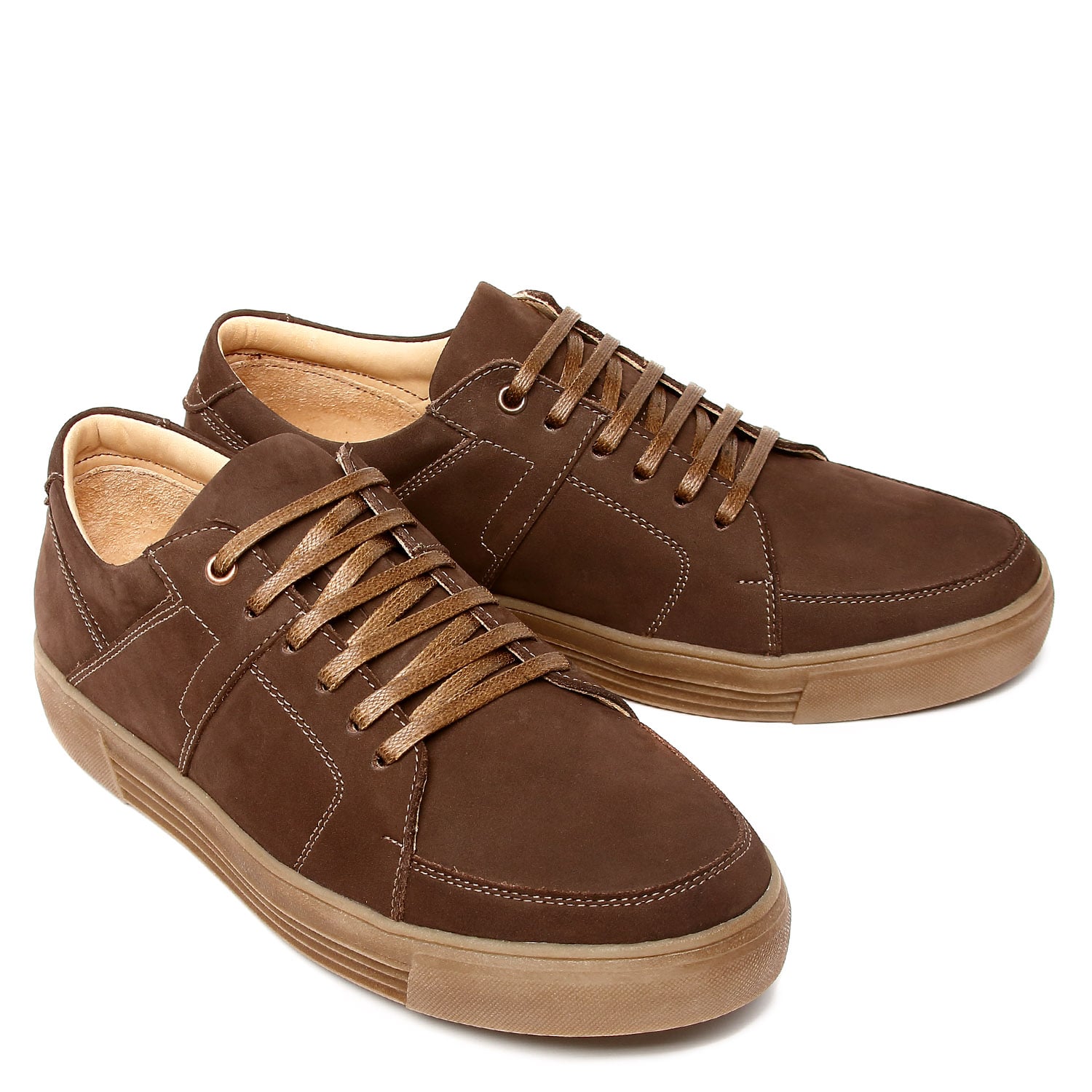 ZAPATO CASUAL HOMBRE HANOVER EN CUERO 100% – MODELO H-7139 COLOR CHOCOLATE - 1