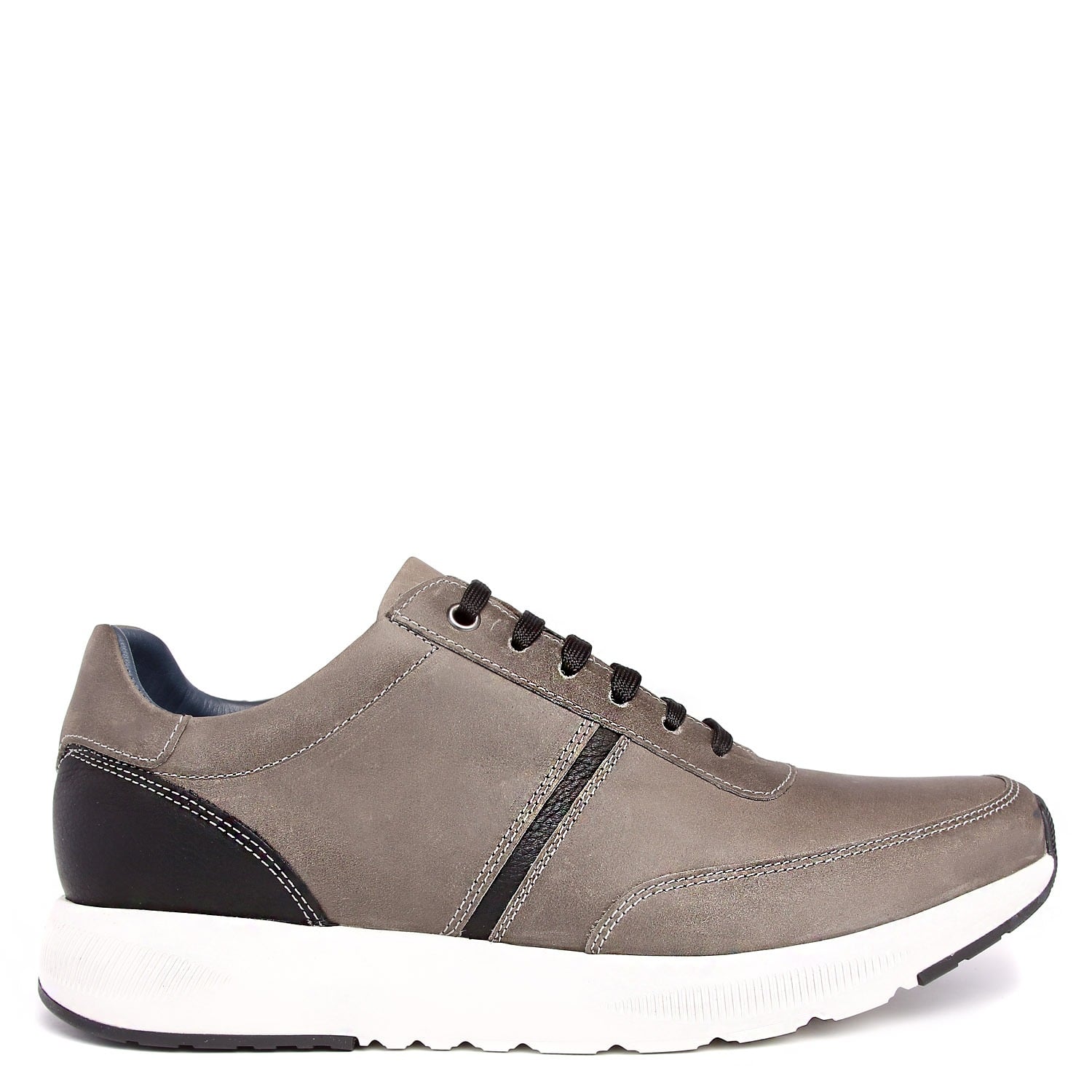 ZAPATO CASUAL HOMBRE HANOVER DE CUERO 100% MODELO H-5100 ROXY COLOR GRAFITO - 2