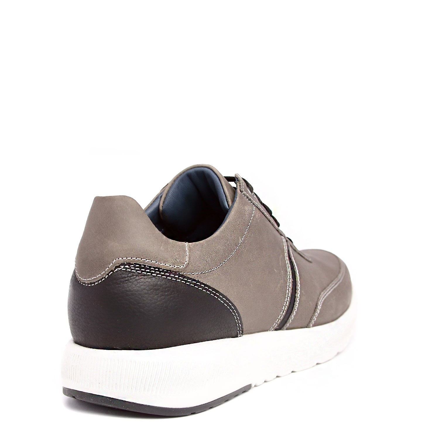 ZAPATO CASUAL HOMBRE HANOVER DE CUERO 100% MODELO H-5100 ROXY COLOR GRAFITO - 3