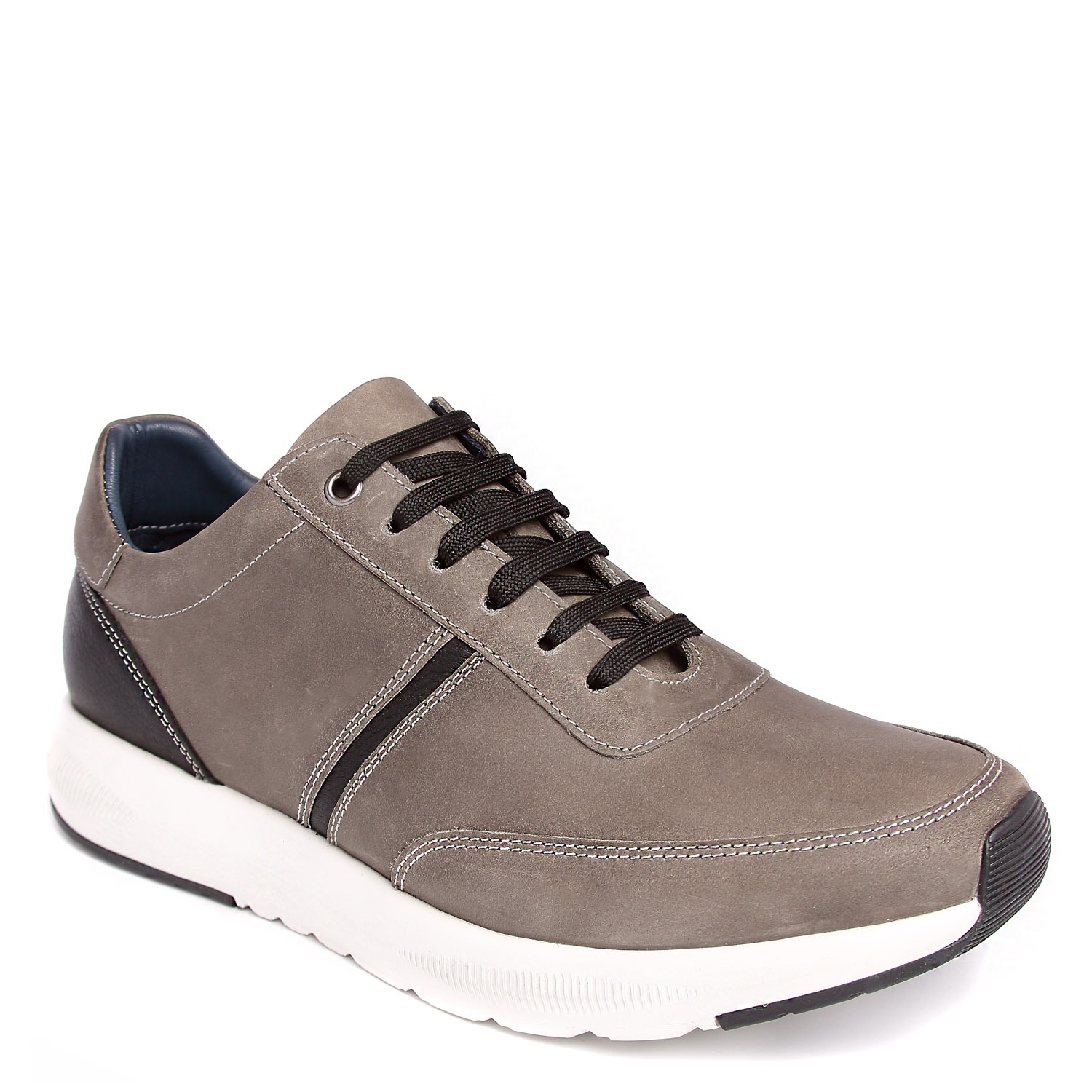 ZAPATO CASUAL HOMBRE HANOVER DE CUERO 100% MODELO H-5100 ROXY COLOR GRAFITO - 4