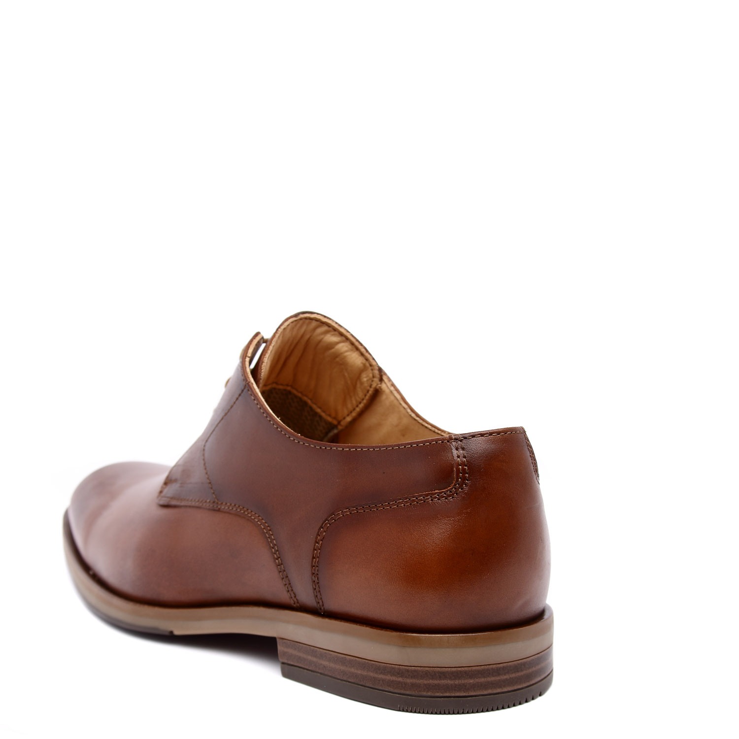 ZAPATO CASUAL DE VESTIR HANOVER DE CUERO 100%  MODELO H-1976 BUFALO COLOR MARRÓN - 2
