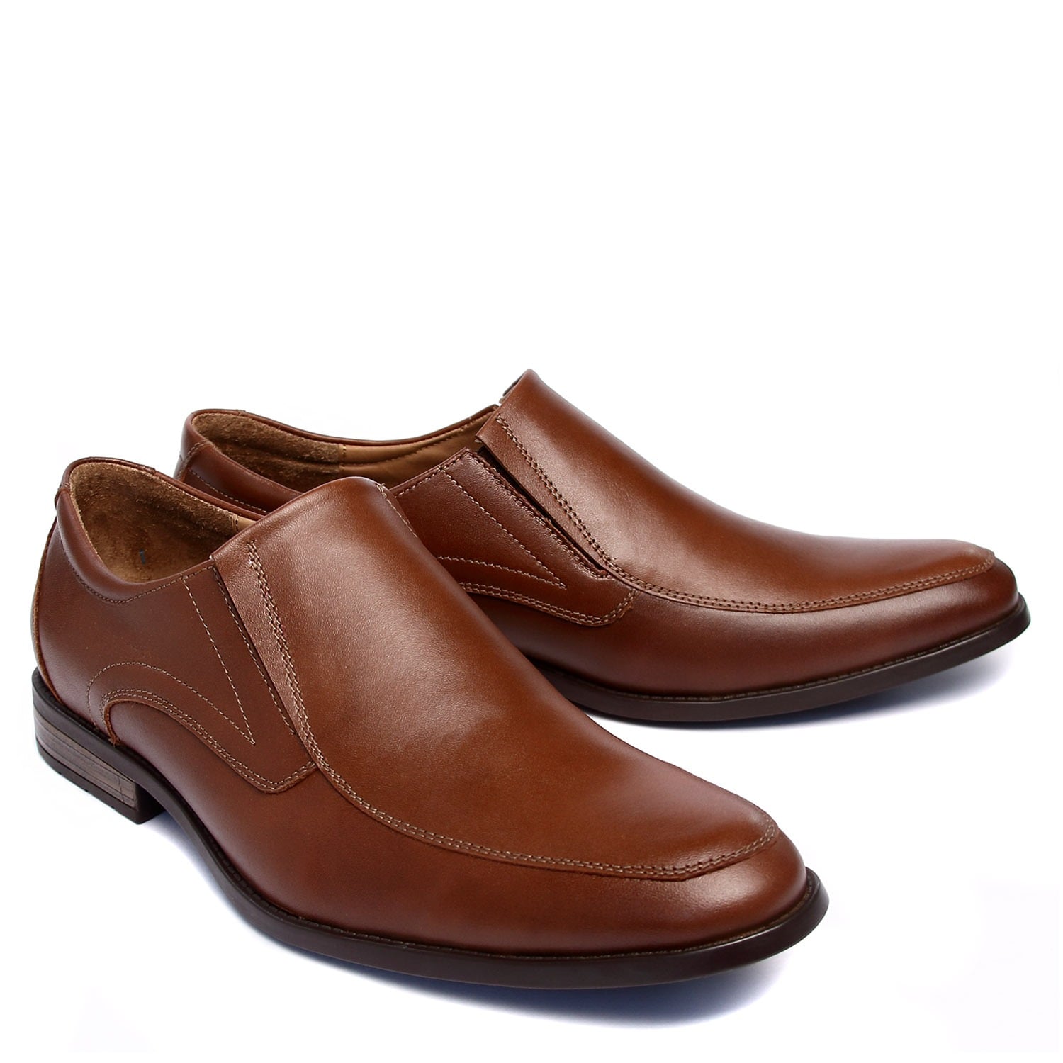 ZAPATO CASUAL DE VESTIR HANOVER DE CUERO 100% MODELO H-1979 NEE AGRESTE COLOR CASTAÑO. - 1