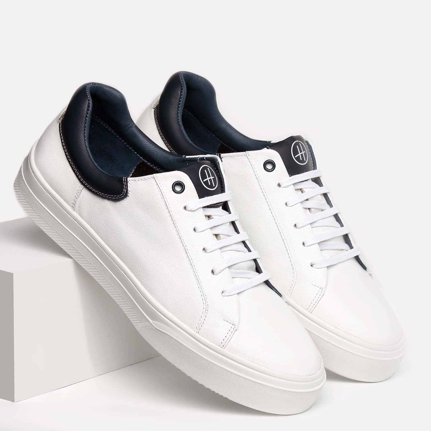 SNEAKER HANOVER DE CUERO 100% MODELO H-9406 NAPA SIENA BLANCO - 2