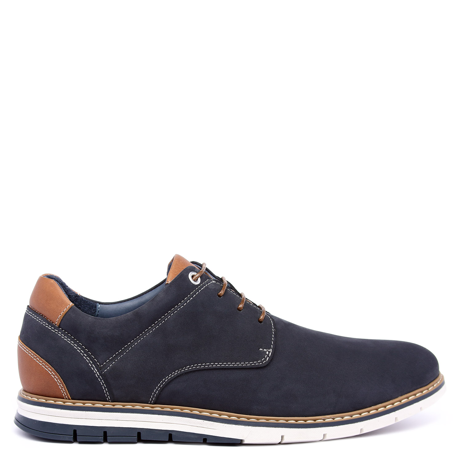 ZAPATO CASUAL HANOVER EN CUERO 100% – MODELO H-2451 NOBUCK AZUL - 3
