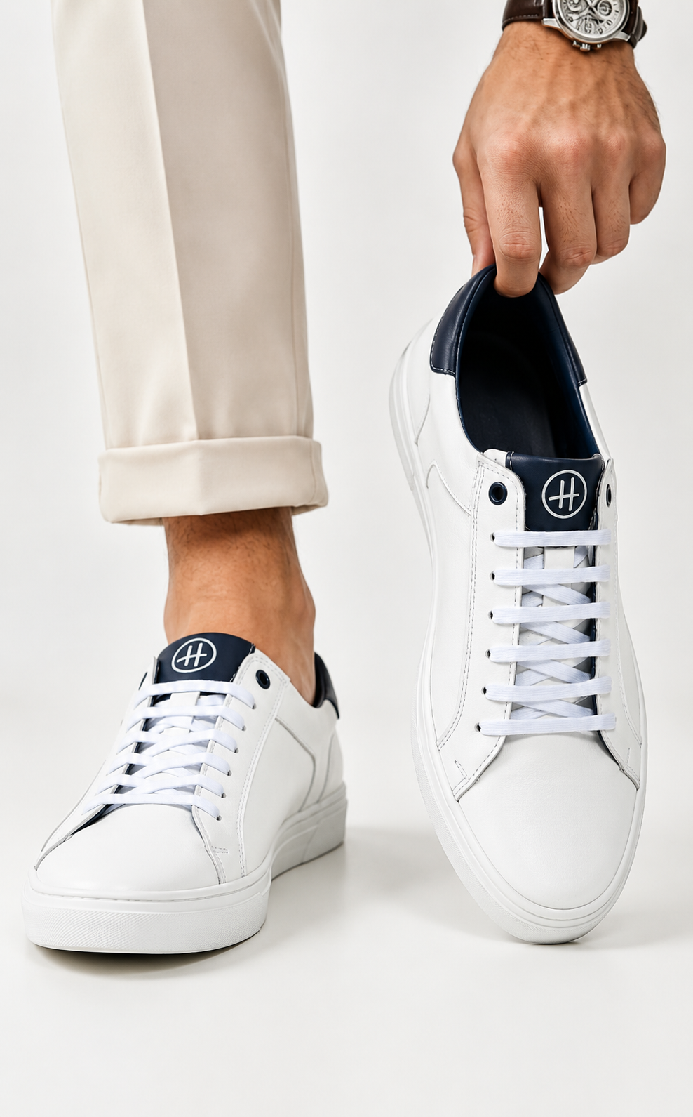 SNEAKER CASUAL DE CUERO HANOVER SHOES – MODELO HAN-9403 - 2