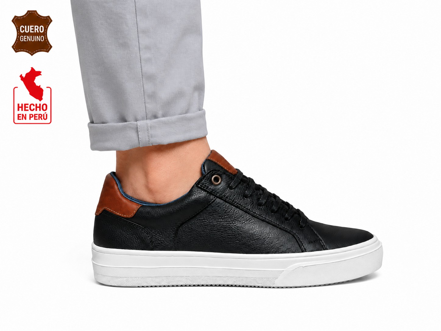 SNEAKER CASUAL CUERO HANOVER SHOES – MODELO HAN-9403 - 1